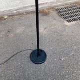 Vintage black steel dome floor lamp