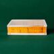 Lucite and rattan vanity box, Christian Dior style, Italy 1970s