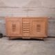 Buffet dresser sideboard bleached oak 1940 art deco