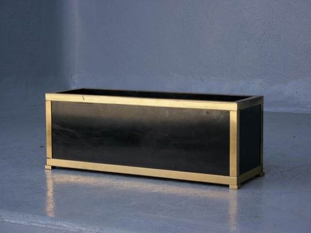 Design planter 1970 brass & bronze