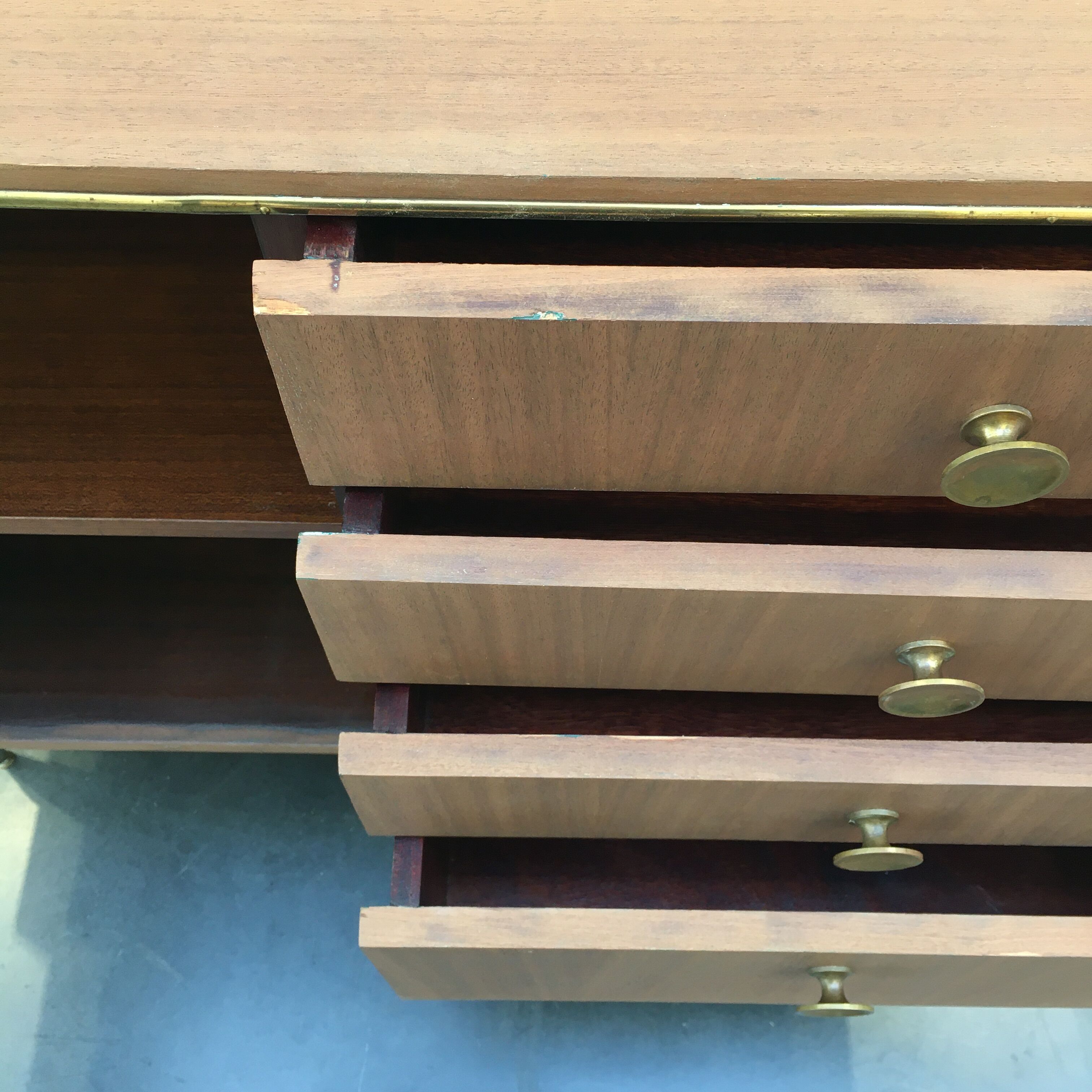 Scandinavian style teak chest of drawers