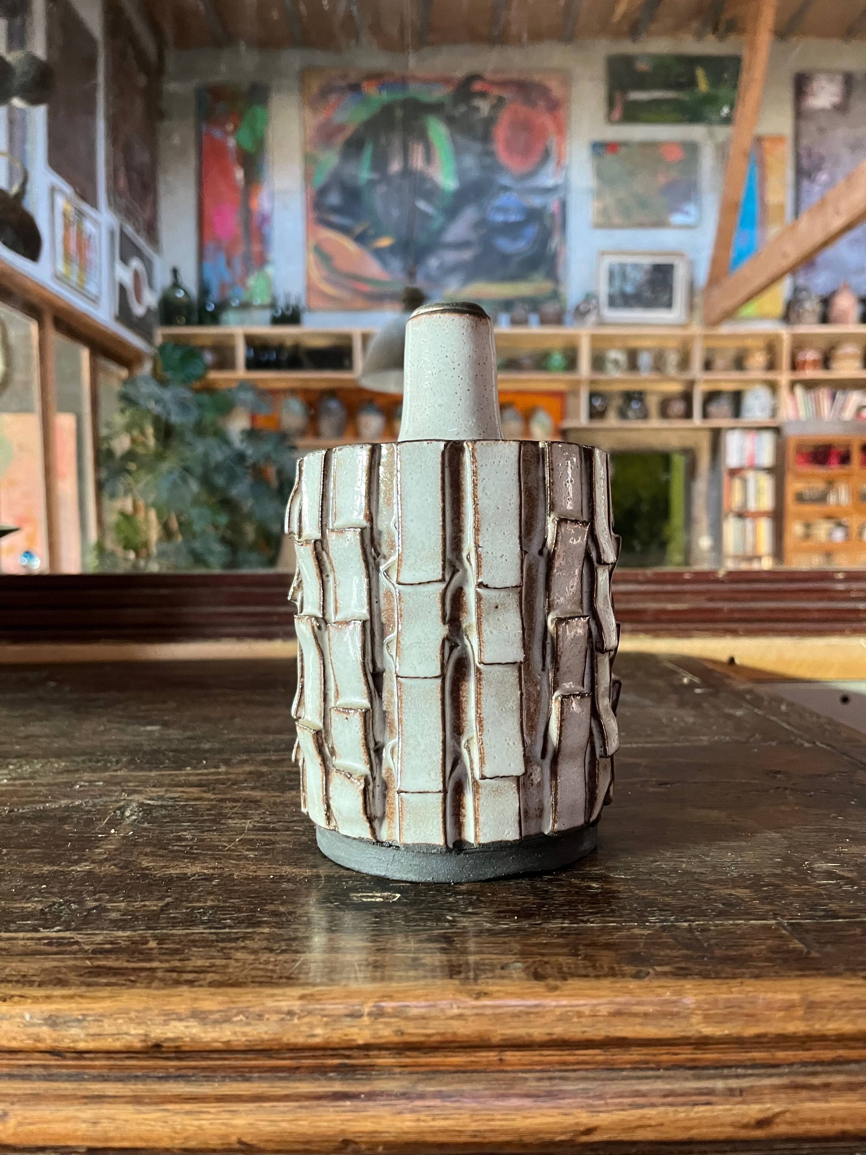 Ceramic lamp base. STOGO. Danmark. 1970