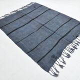 Blue & Black Ethnic Vintage Kilim Rug, 174x204Cm