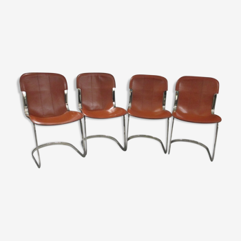 Lot de 4 chaises Cidue 1970