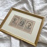 Lithograph of an old fashion engraving by Desrais, 18th century