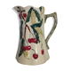 Ancient pitcher in earthenware decoration cherry Saint Amand waters
