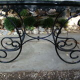Old wrought iron console