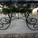 Old wrought iron console