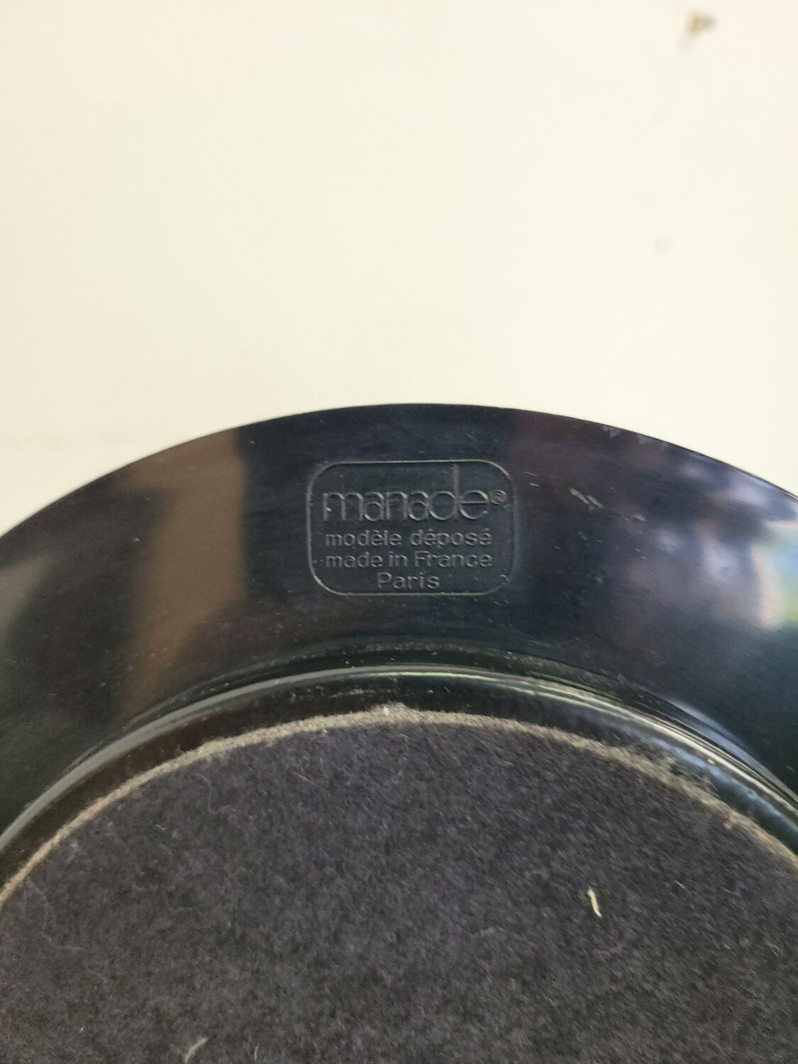 Vintage lamp base Manade France 1980s