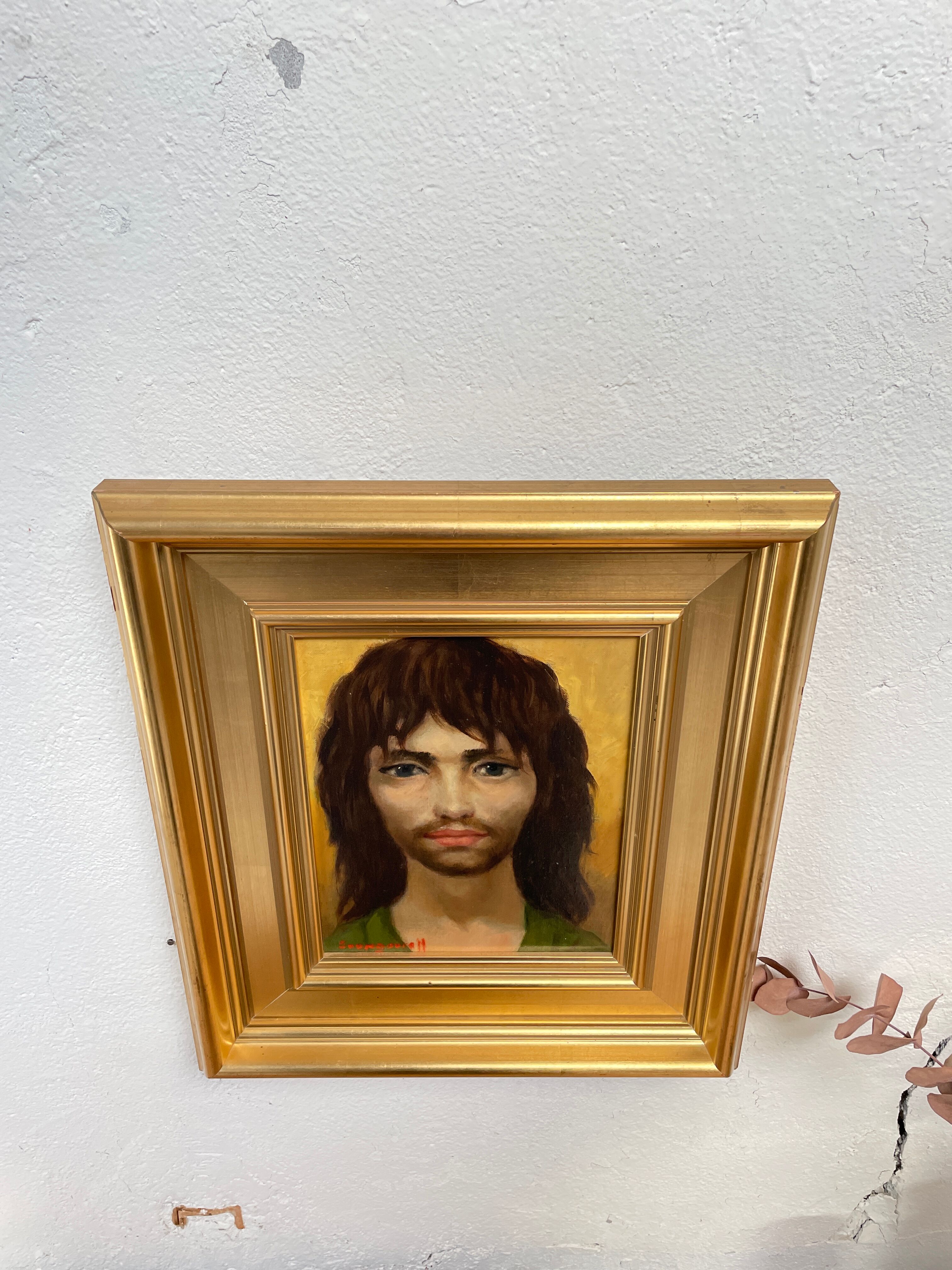 Oil portrait painting 'LE VAGABOND', after Anatola SOUNGOUROFF, circa 1977.