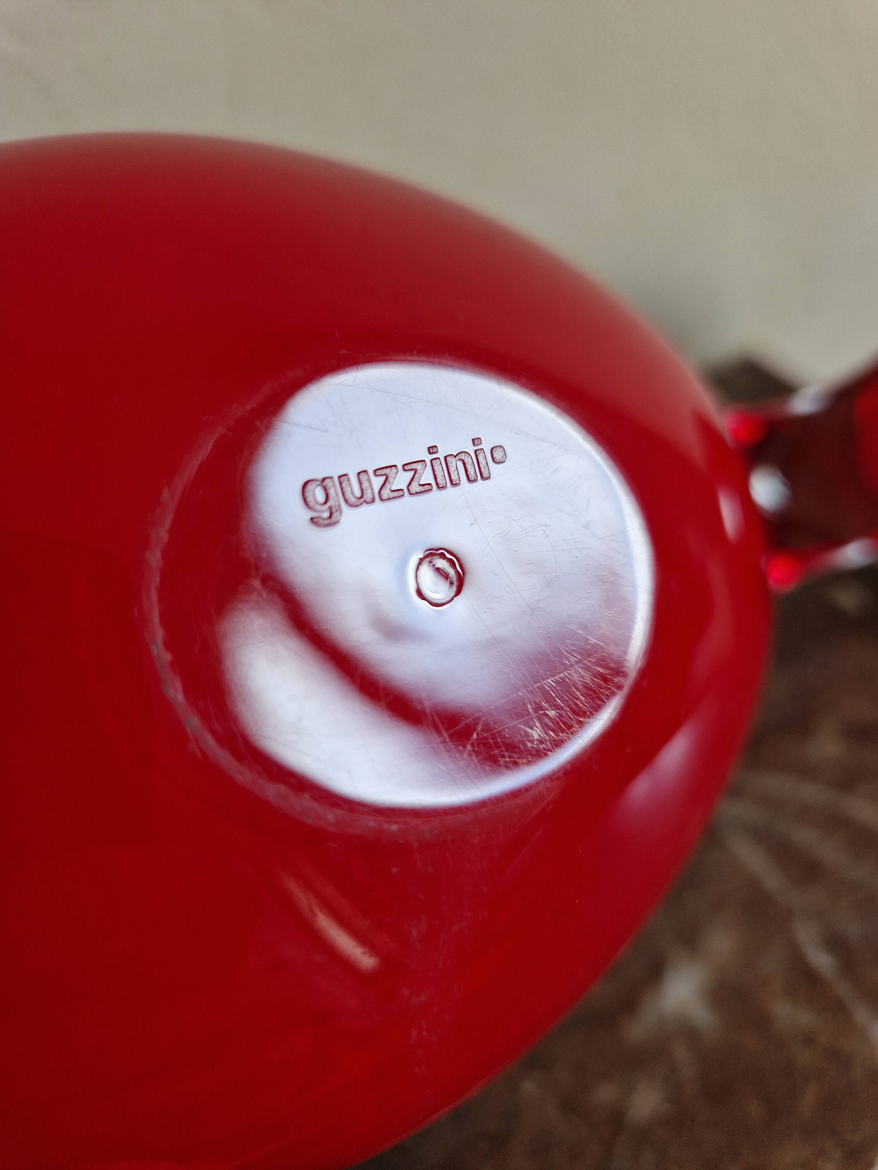 Guzzini vintage red/white aperitif server - Made in Italy 1970s