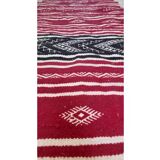 Traditional handmade red and black carpet  170x60cm