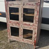 Ancien garde manger en teck birman