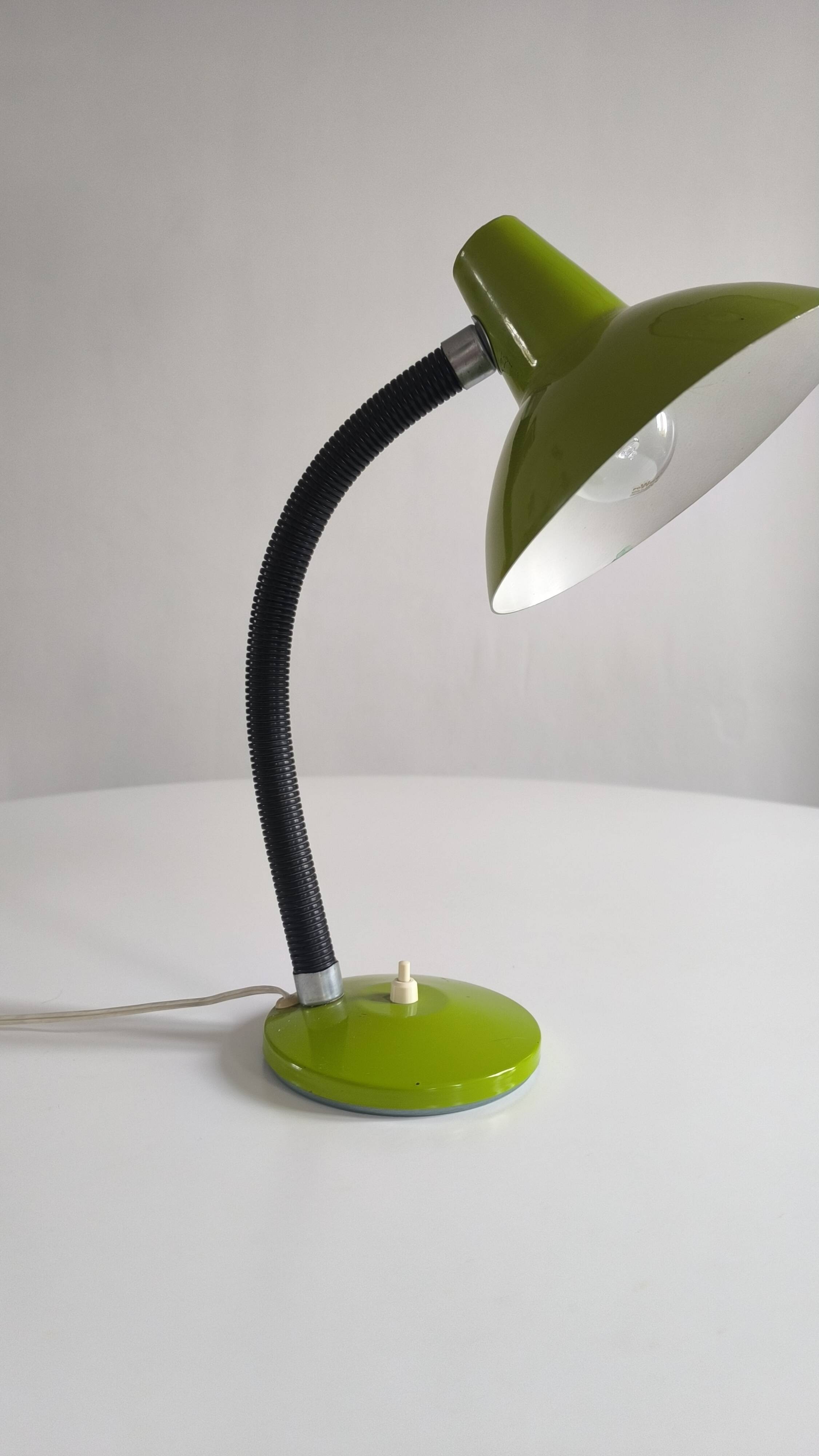 Apple green table lamp 1960