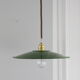 Hanging old enameled sheet metal flat green, industrial, factory