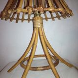 Rattan table lamp
