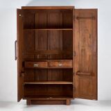 Armoire ancienne en bois à 2 portes, vers 1920