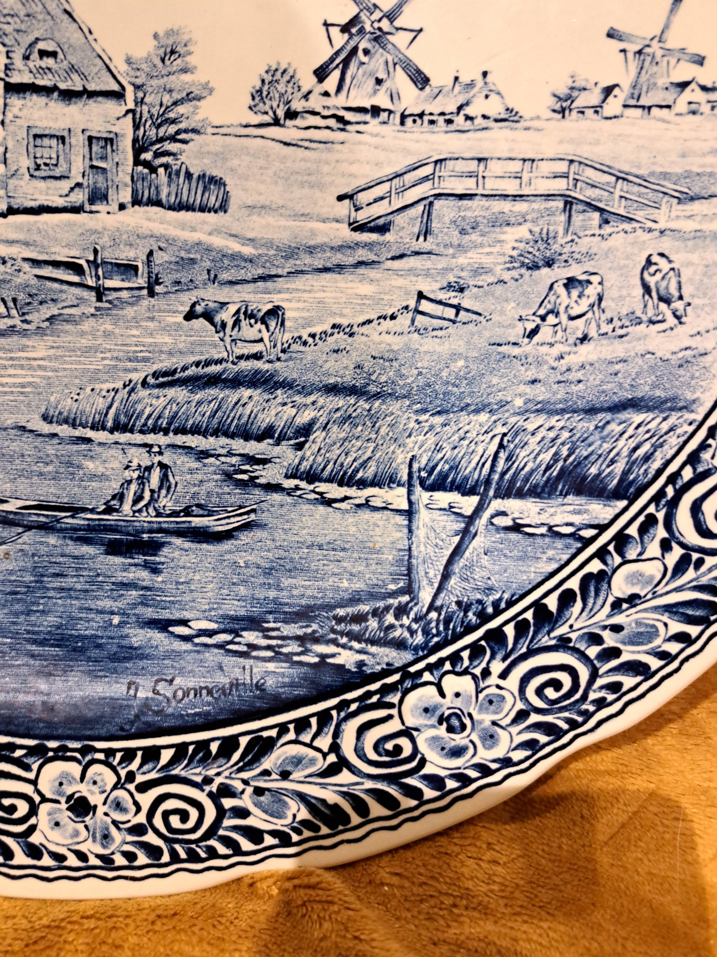 Decorative plate Delft