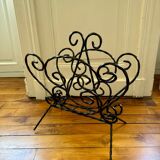 Wrought iron magazine rack