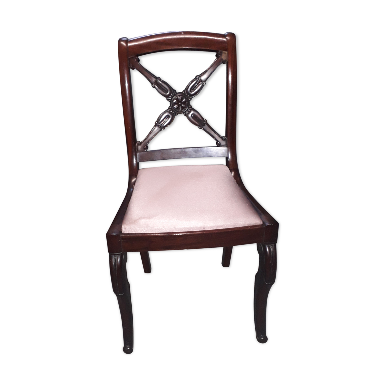 Chaise acajou retauration