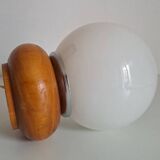 Wooden bedside lamp