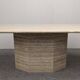 Table de salle à manger XL en travertin, Italie vers 1970