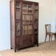 Armoire vitrée chêne massif des années 40/50