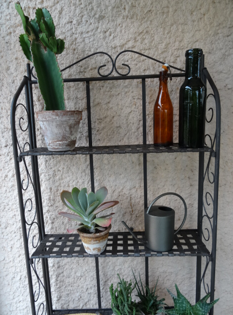 Wrought iron shelf