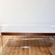 Table basse design marbre et palissandre Georges Nelson 1970