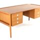 Bureau Dyrlund en teck de design danois moderne du milieu du siècle