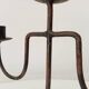 Vintage brutalist chandelier in wrought iron