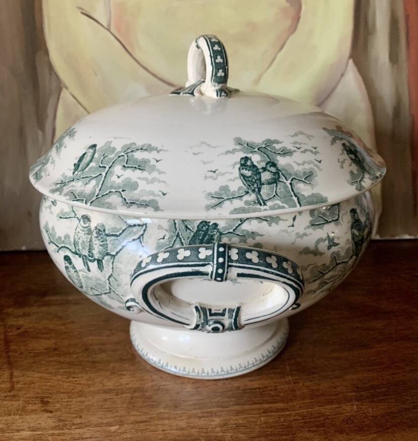 Sarreguemine soup tureen