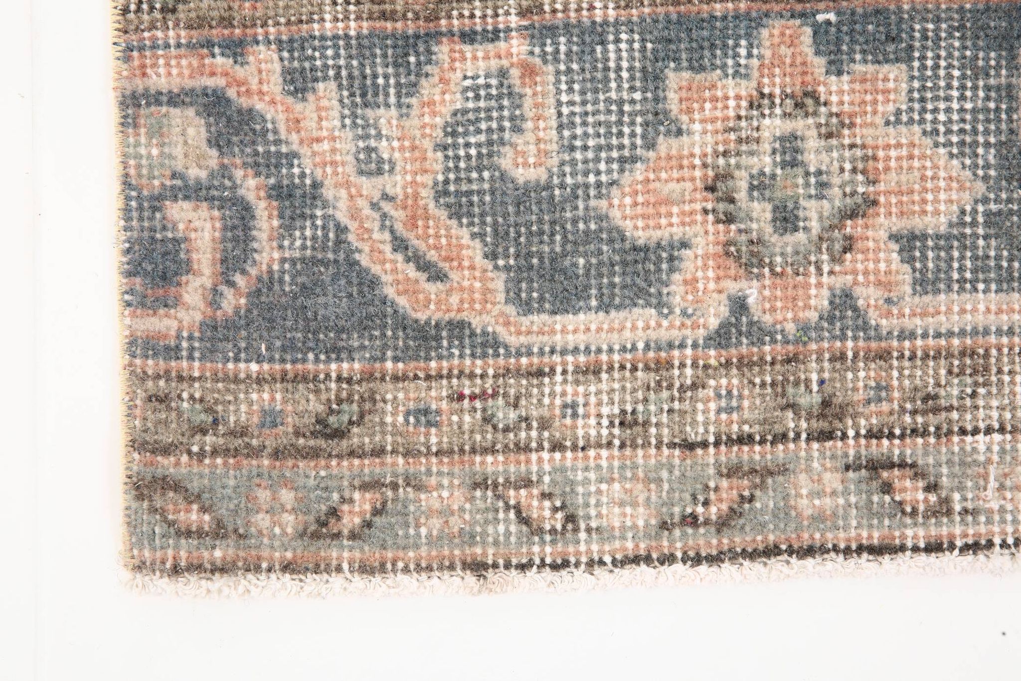 3x10 Rug For Hallway Pale Red Oriental Vintage Runner Rug 91x315Cm
