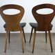 2 chaises Baumann modèle fourmi, années 50-60
