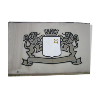 Advertising sign 70/80' - coat of arms beer Kronenbourg