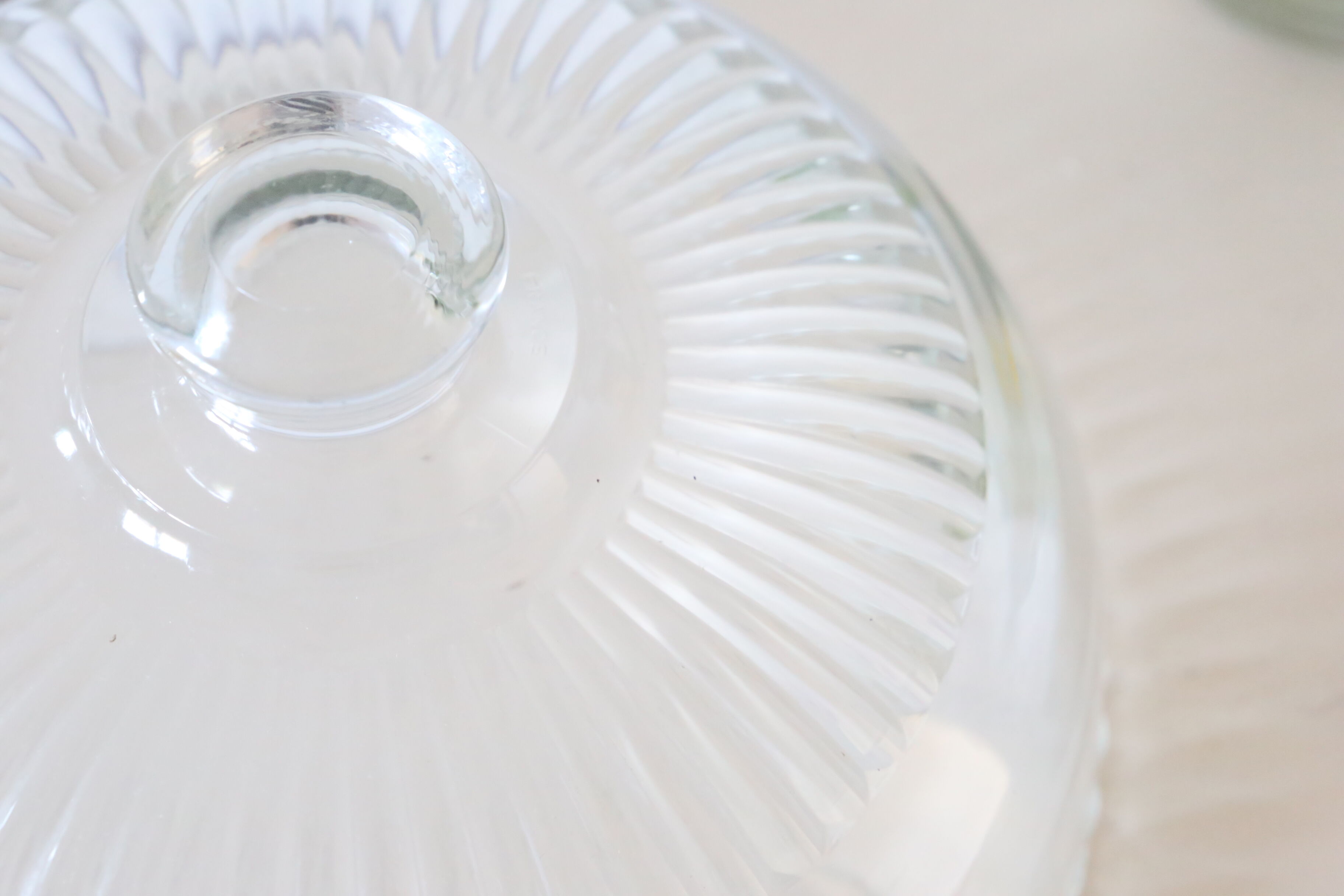 Glass cheese bell, vintage