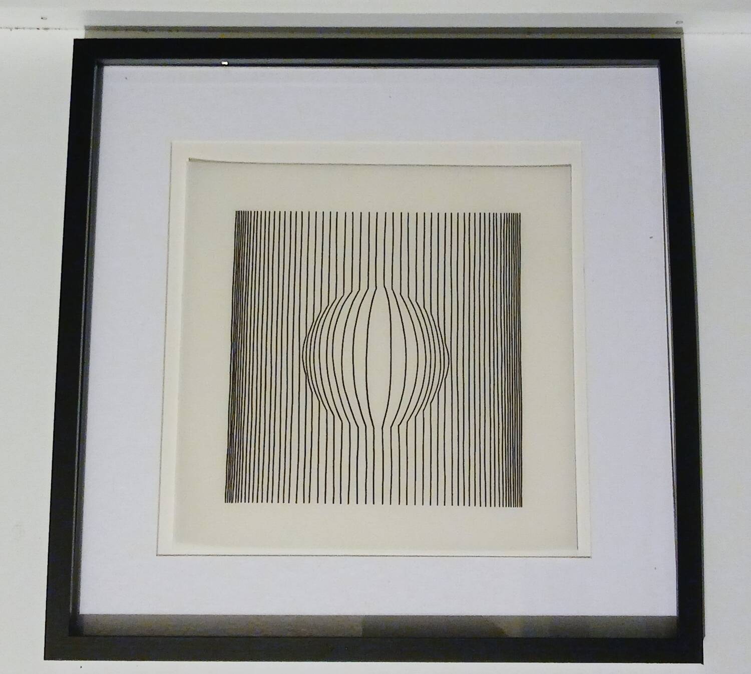Tableau Vintage Art Optique - Victor Vasarely - Frame 40x40cm