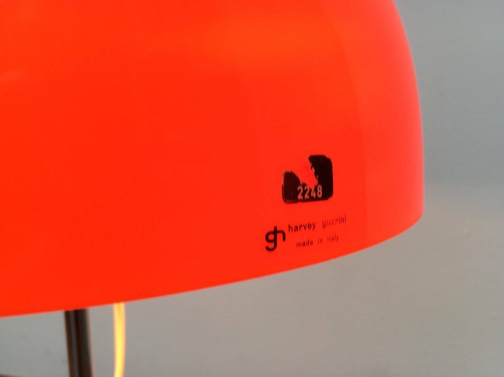 Vintage Space Age table lamp Italian Faro by Guzzini, 1970s