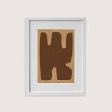 Framed abstract painting