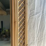 Rattan foot mirror with braces H:2m