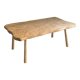 Table basse en bois brut de forme libre
