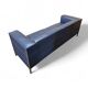 Poltrona Frau set / dark blue leather / Talus / sofa - chairs - / 3 seater / 2 x lounge chair