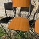 Lot de 4 chaises Formica pieds compas