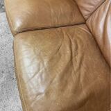 Vintage 2-seater leather sofa