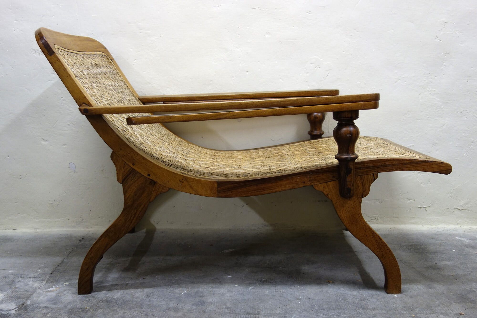 Former colonial armchair of planter late 19th century