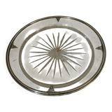 Solid silver crystal tray
