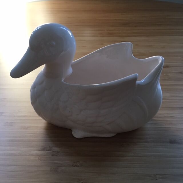 Empty ceramic pocket duck