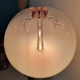 Vintage Murano Globe Chrome Lamp