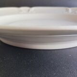 White porcelain dish, circa 1900, 33 cm in diameter