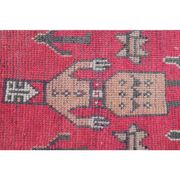 Vintage Turkish Hand-Knotted Wool Cotton Pink Runner Rug 85x260